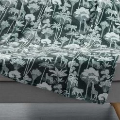 DOUCEUR D'INTÉRIEUR Plaid 125x150 Cm Flanelle Equatoria Jungle Kaki - Vert -Plaid et couverture Soldes 23712215 3