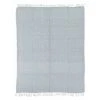 THEDECOFACTORY ESCAPADE - <p>Plaid Ethnique Motif Pixels Blanc Et Gris 125x150 - Gris -Plaid et couverture Soldes 23982775 1
