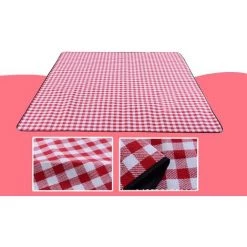 BARES Couverture De Pique-nique Portable Imperméable 140x200cm,Tapis Sable De Plage,Tapis De Plage Léger Tapis De Picnic Lavable Pour Camping, Plage, Jardin, Parc, BBQ, Randonnée, Voyage (Bleu Foncé) -Plaid et couverture Soldes 25016374 3