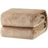 BEARSU Plaid Couverture Polaire Taupe 150x200 Cm - Couverture De Lit Douce Et Chaude Plaid Jeté De Canapé Flanelle 105*200cm -Plaid et couverture Soldes 25362135 1