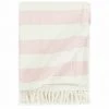 Hommoo Couverture Coton Rayures 160 X 210 Cm Vieux Rose HDV02719 2 Hommoo Couverture Coton Rayures 160 X 210 Cm Vieux Rose HDV02719 -Plaid et couverture Soldes 25436958 1