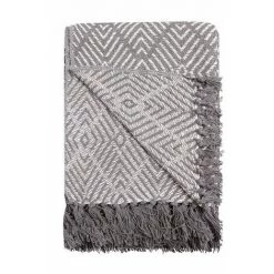 RIDEAUDISCOUNT Plaid, Fouta, Jeté De Lit 100% Coton 120 X 160 Cm Avec Franges Motif Géométrique Gris - Gris 10 RIDEAUDISCOUNT Plaid, Fouta, Jeté De Lit 100% Coton 120 X 160 Cm Avec Franges Motif Géométrique Gris - Gris -Plaid et couverture Soldes 25960163 4