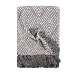 RIDEAUDISCOUNT Plaid, Fouta, Jeté De Lit 100% Coton 120 X 160 Cm Avec Franges Motif Géométrique Gris - Gris 11 RIDEAUDISCOUNT Plaid, Fouta, Jeté De Lit 100% Coton 120 X 160 Cm Avec Franges Motif Géométrique Gris - Gris -Plaid et couverture Soldes 25960163 5