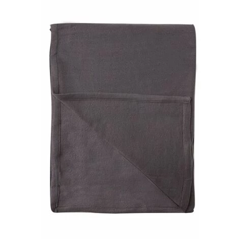 RIDEAUDISCOUNT Plaid, Fouta, Jeté De Lit 120 X 150 Cm Polaire Uni Brun - Brun 6 RIDEAUDISCOUNT Plaid, Fouta, Jeté De Lit 120 X 150 Cm Polaire Uni Brun - Brun – Image 4