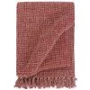 TRUE DEAL Couverture En Coton 220 X 250 Cm Bordeaux -Plaid et couverture Soldes 26117260 1