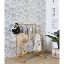 CHILDHOME Couverture Pour Bébé 100x80 Cm Jersey Léopard - Blanc -Plaid et couverture Soldes 26633467 2