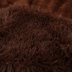 ASUPERMALL Couverture Longue Fourrure Throw Super Soft Long Shaggy En Fausse Fourrure Legere Rechauffez Confortable Pour Canape Lit Chaise, 51"X 63", Marron - 51"X 63", Marron -Plaid et couverture Soldes 26929876 2