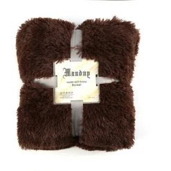 ASUPERMALL Couverture Longue Fourrure Throw Super Soft Long Shaggy En Fausse Fourrure Legere Rechauffez Confortable Pour Canape Lit Chaise, 51"X 63", Marron - 51"X 63", Marron -Plaid et couverture Soldes 26929876 5