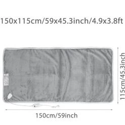 MANTA 150x115cm 220V Couverture électrique Chauffage Chaud Double Corps Couverture Chauffante électrique Couverture Chauffante électrique Tapis Tapis Chauffant -Plaid et couverture Soldes 27107683 3
