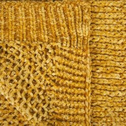 BELIANI Couverture En Polyester Jaune 200x150cm - Jaune -Plaid et couverture Soldes 27338138 5