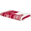 BELIANI Couverture En Polyester Rouge 200x150cm - Rouge -Plaid et couverture Soldes 27338150 1