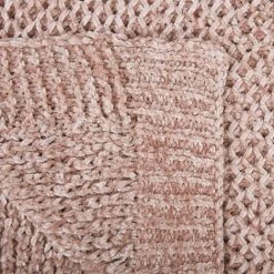 BELIANI Couverture En Polyester Rose 200x150cm - Rose 11 BELIANI Couverture En Polyester Rose 200x150cm - Rose -Plaid et couverture Soldes 27363573 5
