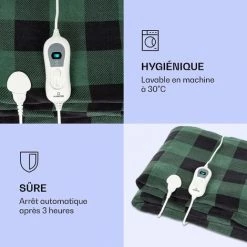 Klarstein Dr. Watson XXL Couverture électrique 3 Niveaux De Puissance Lavable 200x180cm Micro-peluche 10 Klarstein Dr. Watson XXL Couverture électrique 3 Niveaux De Puissance Lavable 200x180cm Micro-peluche -Plaid et couverture Soldes 27547968 4