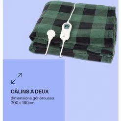 Klarstein Dr. Watson XXL Couverture électrique 3 Niveaux De Puissance Lavable 200x180cm Micro-peluche 11 Klarstein Dr. Watson XXL Couverture électrique 3 Niveaux De Puissance Lavable 200x180cm Micro-peluche -Plaid et couverture Soldes 27547968 5