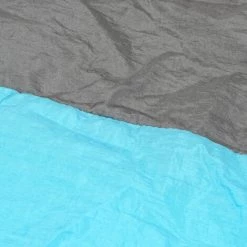 ASUPERMALL Tapis De Plage Impermeable Pour Camping En Plein Air, Six Poches 210 * 200Cm, Bleu Ciel + Gris -Plaid et couverture Soldes 27616408 2