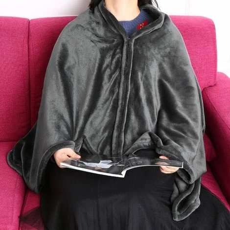 HAPPYSHOP Couverture Chauffante, Polaire Corail, Chaleur, Coussin De Chale Electrique, Trois Niveaux Reglables, Pas De Batterie Externe 5 HAPPYSHOP Couverture Chauffante, Polaire Corail, Chaleur, Coussin De Chale Electrique, Trois Niveaux Reglables, Pas De Batterie Externe – Image 3