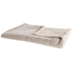 BELIANI Couverture En Polyester Beige 200x150cm - Beige