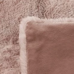 BELIANI Couverture En Polyester Rose 200x150cm - Rose 11 BELIANI Couverture En Polyester Rose 200x150cm - Rose -Plaid et couverture Soldes 28437659 5