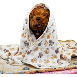 BRIDAY Couverture Chien/Chat Douce, 3pcs Doux Chaud Animal Molleton Couverture Lit Mat Couverture Coussin Chien,Couverture Douce Imperméable Voiture Pour Animal Domestique Coussin Tapis Motif -Plaid et couverture Soldes 28492068 5