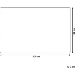 BELIANI Couverture En Acrylique Gris 200x150cm - Gris -Plaid et couverture Soldes 28546227 3