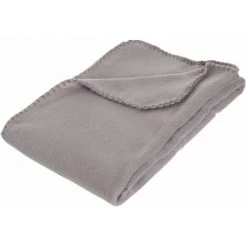 ATMOSPHERA Plaid Polaire - 125 X 150 Cm - 125 X 150 - Gris