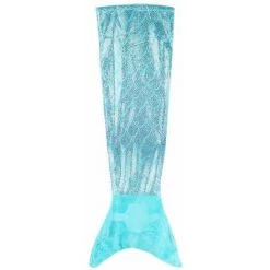 HELLO KIDS Plaid Sirène Effet Paillette - Diam. 56 X L. 132 Cm - Diam. 56 - Bleu