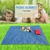 ASUPERMALL Couverture De Pique-Nique 71X 59In Beach Blanket Mat Pad Sable Proof Mat Pour Pique-Nique Camping Plage Chien, Bleu, L -Plaid et couverture Soldes 28778745 1