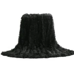 HAPPYSHOPPING Pv Velours Long, Couverture 160 * 200cm Noir 9 HAPPYSHOPPING Pv Velours Long, Couverture 160 * 200cm Noir -Plaid et couverture Soldes 28780885 3