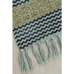 Couverture Plaid En Coton Karelis SKLUM Coton - Multicolor -Plaid et couverture Soldes 28995735 3