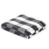 ASUPERMALL Couverture Coton Carreaux 160 X 210 Cm Anthracite -Plaid et couverture Soldes 29104420 1