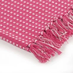 TRUE DEAL Couverture Coton à Carrés 220 X 250 Cm Rose 10 TRUE DEAL Couverture Coton à Carrés 220 X 250 Cm Rose -Plaid et couverture Soldes 29109691 4