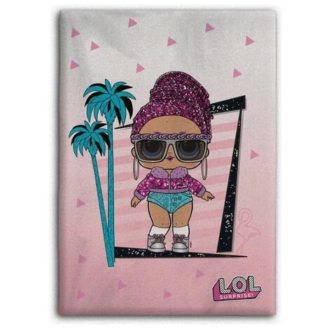 AYMAX Plaid Polaire Poupées Lol Sur Fond Dégradé Rose 100 X 140cm - Multicolor 3 AYMAX Plaid Polaire Poupées Lol Sur Fond Dégradé Rose 100 X 140cm - Multicolor