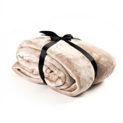 ESTEXO Couverture Douillette Couverture De Jour Couverture En Flanelle 150 X 200 Cm Taupe