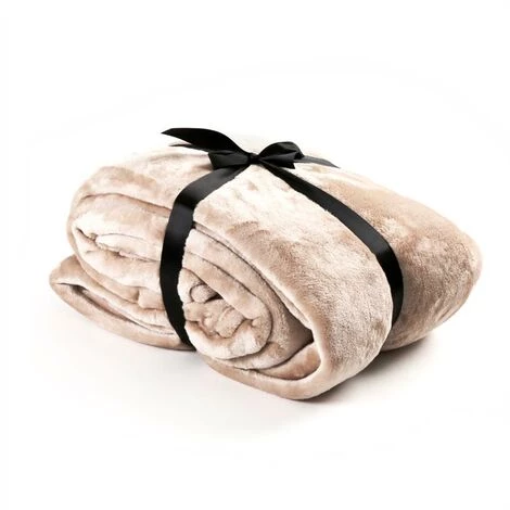 ESTEXO Couverture Douillette Couverture De Jour Couverture En Flanelle 150 X 200 Cm Taupe 3 ESTEXO Couverture Douillette Couverture De Jour Couverture En Flanelle 150 X 200 Cm Taupe