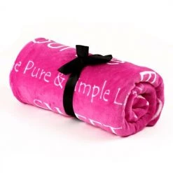 ESTEXO Couverture Douillette Couvre-lit 170x130cm Couverture En Flanelle Pour Enfants Rose