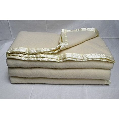 Comptoir Du Linge CMER26 MERINOS Couverture Laine Ivoire/Naturel 260 X 240 Cm 3 Comptoir Du Linge CMER26 MERINOS Couverture Laine Ivoire/Naturel 260 X 240 Cm