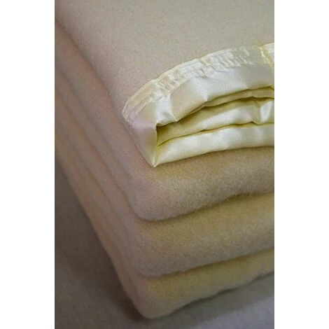 Comptoir Du Linge CMER26 MERINOS Couverture Laine Ivoire/Naturel 260 X 240 Cm 4 Comptoir Du Linge CMER26 MERINOS Couverture Laine Ivoire/Naturel 260 X 240 Cm – Image 2