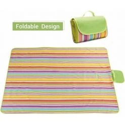 Perle Rare Couverture De Pique-nique, Couverture Pique-nique Picnic Plaid Imperméable,imperméable, Convient Au Camping, à La Plage, Au Jardin, Au Parc, Au Barbecue, à La Randonnée, Aux Voyages, 195 X 200 Cm