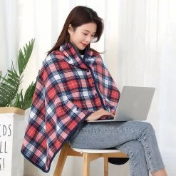 Perle Rare Couverture En Flanelle Imprimée Double Boucle Sieste Couverture De Bureau Couverture De Couverture De Canapé Moelleux à La Maison 80 * 130cm Rouge