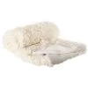 Plaid Imitation Fourrure Poil Long écru, 120 X L160 Cm -PEGANE- -Plaid et couverture Soldes 2988893 1