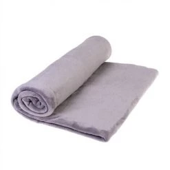 Plaid Polaire Microfibre Gris, L230 Cm -PEGANE-