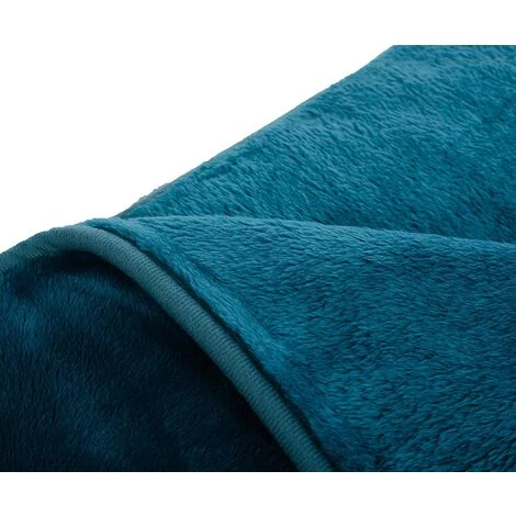 GÖZZE Gözze Cashmere Feeling Couverture, Polyester, Pétrole, 180 X 220 Cm 4 GÖZZE Gözze Cashmere Feeling Couverture, Polyester, Pétrole, 180 X 220 Cm – Image 2