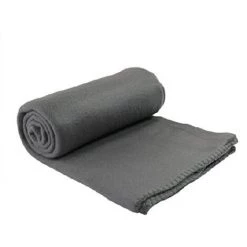 Plaid Lola à Franges Polaire En Gris, 125 X L150 Cm -PEGANE-