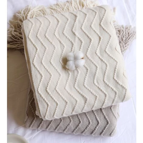 Betterlife Couverture De Canapé Couverture épaississante Couverture De Pompon Tricotée Couverture De Bureau De Climatisation Couverture De Fin De Lit Couverture De Sieste (kaki= 7 Betterlife Couverture De Canapé Couverture épaississante Couverture De Pompon Tricotée Couverture De Bureau De Climatisation Couverture De Fin De Lit Couverture De Sieste (kaki= – Image 5