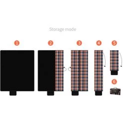 CAMPOUT Tapis De Pique-Nique De Camping, Tapis Resistant A L'Humidite, Tapis D'Herbe Portable, 33 * 20 Cm -Plaid et couverture Soldes 30197178 4