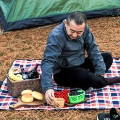 CAMPOUT Tapis De Pique-Nique De Camping, Tapis Resistant A L'Humidite, Tapis D'Herbe Portable, 33 * 20 Cm -Plaid et couverture Soldes 30197178 5