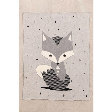 Couverture En Coton Parck Kids SKLUM Coton - Gris Clair 4 Couverture En Coton Parck Kids SKLUM Coton - Gris Clair – Image 2