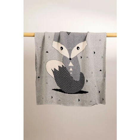 Couverture En Coton Parck Kids SKLUM Coton - Gris Clair 5 Couverture En Coton Parck Kids SKLUM Coton - Gris Clair – Image 3