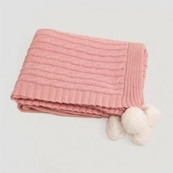 Berceuse En Coton Tressé Benys Kids SKLUM Coton - Rose Barbe à Papa