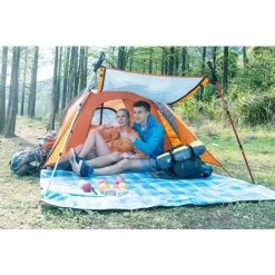 ILOVEMILAN 200 X200 Cm Couverture Tapis De Pique-Nique, Imperméable Pliable Couverture Composée De Trois Couches Et Avec Poignée, Viscose, Pour Camping Jardin (Bleu) -Plaid et couverture Soldes 31025221 4